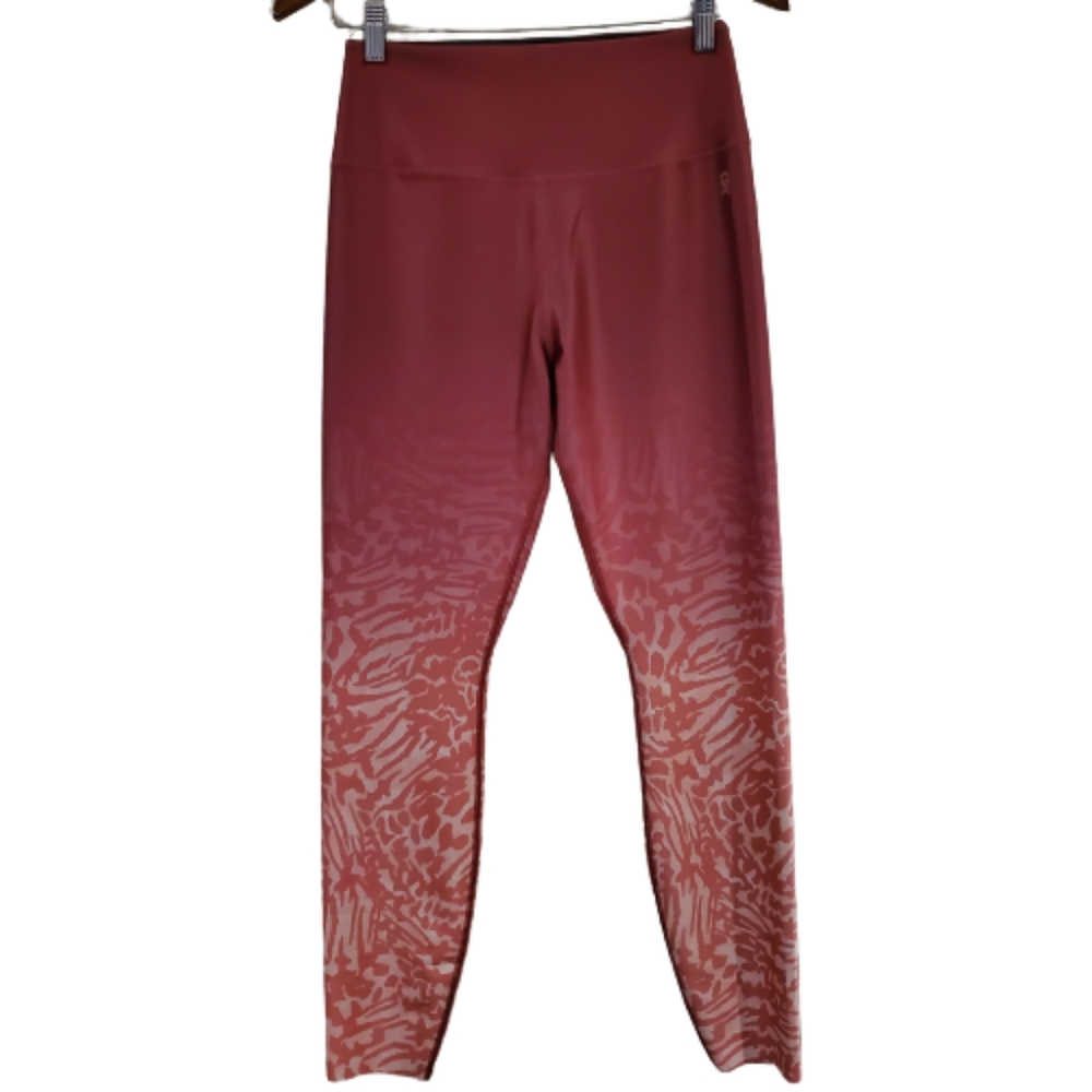 Good American Burgundy/Wild Hibiscus The Ombré Activewear Bottoms Size Large